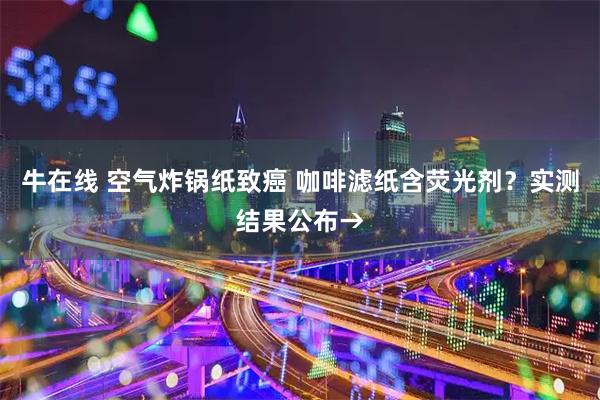 牛在线 空气炸锅纸致癌 咖啡滤纸含荧光剂？实测结果公布→